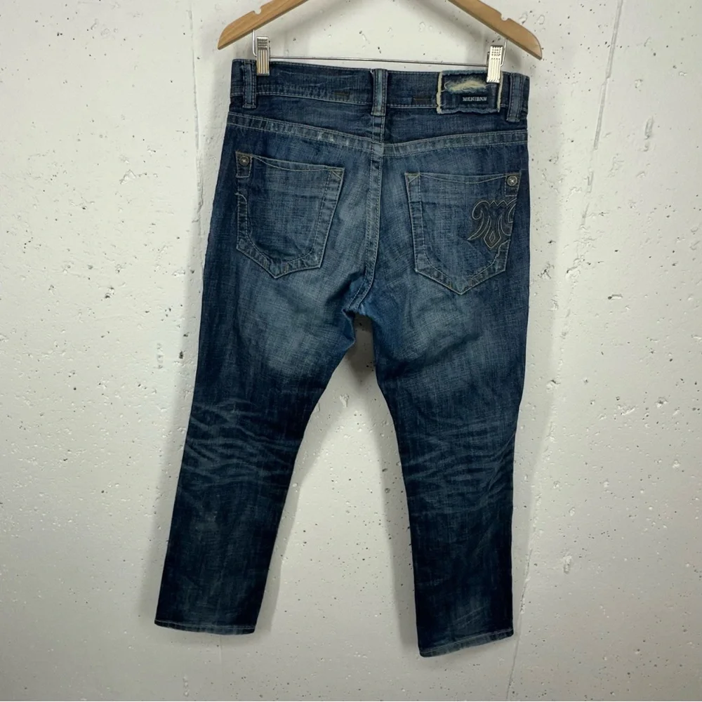 MEK Y2K Men’s size 31 x 29.5” Washington Slim Straight Distressed Jeans